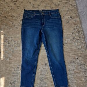Time and Tru Dark Blue Ankle Jeans